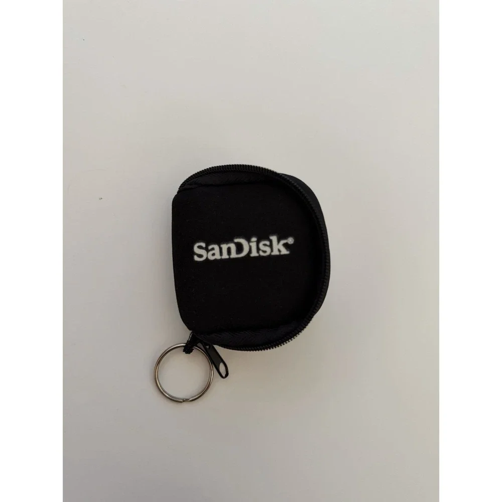 Sandisk Memory Card Storage Zip Case With Key Ring